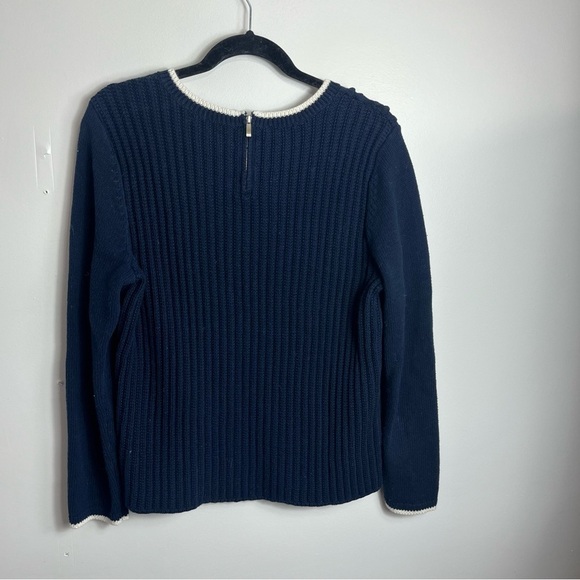 Talbots Popcorn knit cable sweater size Large 1450 - Picture 3 of 3